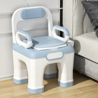 Portable Comfort Commode Chair  EasytoUse Sanitation Seat with PU Soft Cushion, Ideal for Elderly and Pregnant Women 1