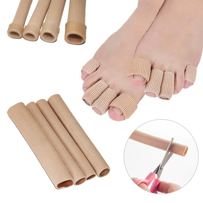 Foot Care Tool Fabric Finger Toe Protector Separator Tubes Soft Massager Bandage Callus Protection