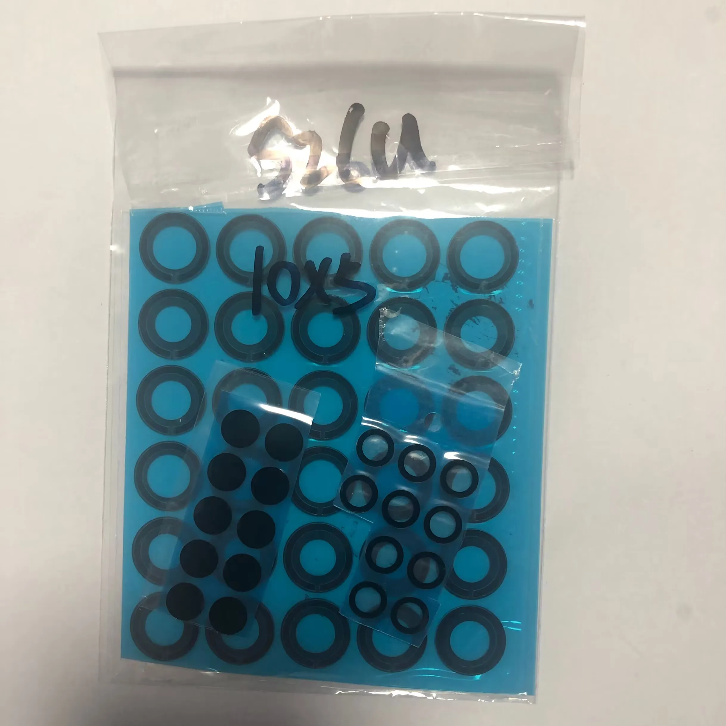 Premium Back Rear Camera Glass Lens Set with Adhesive for Repair and Replacement (10 Pieces)