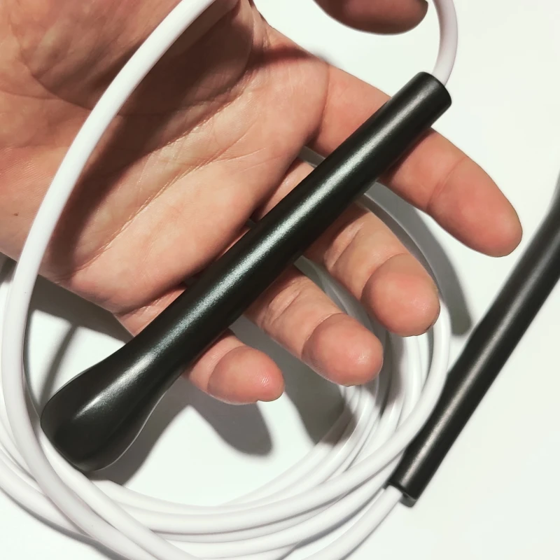 NEVERTOOLATE 10.5ft 3.2 meters strong abs 14cm handle 5mm solid pvc 80A jump skip rope boxing fitness crossfit no HIIT Jump Rope