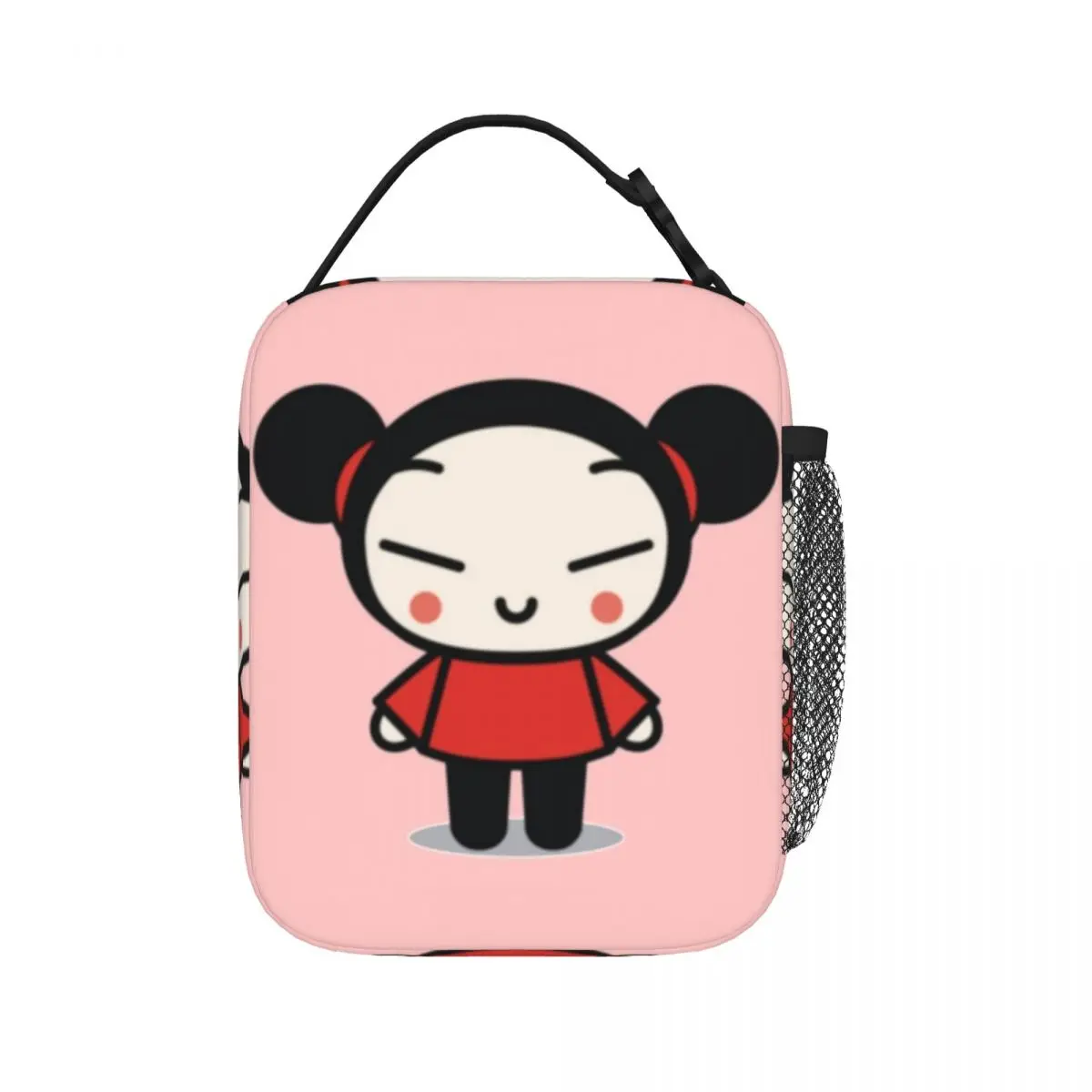 

Милые сумки для ланча Pucca, изолированная сумка для ланча, водонепроницаемая коробка для бенто, многоразовые сумки для пикника для женщин, для работы, для детей и школы