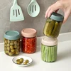Glass Sealed Jar Kitchen Refrigerator Storage Jar Leak-Proof Food Storage Container Milk Fruit Coffee Fresh-keeping Jar with Lid 3