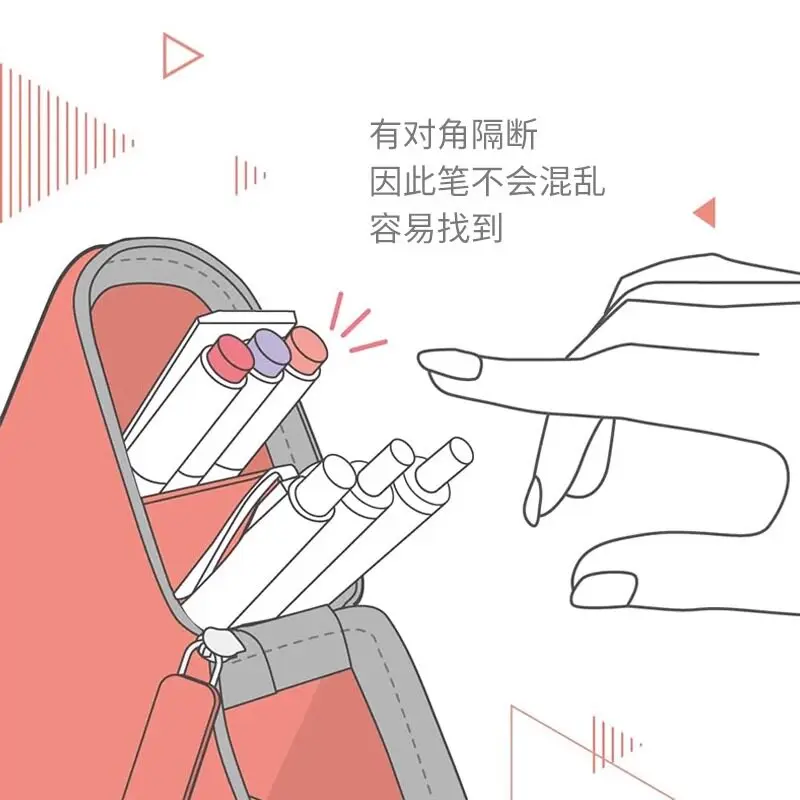 소닉의 창의적인 삼각형 휴대용 필통 - 일본 |   KAKUSTA 학생용 실리콘 펜 홀더 |   남성 모두를 위한 이상적인 선물