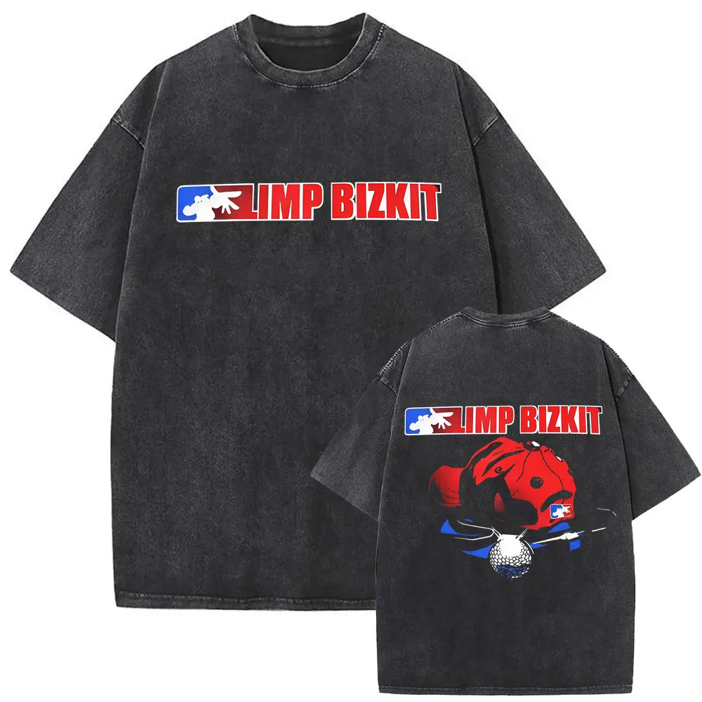 Herren Bizkit Rap Rock Band Limp T-Shirt Kurzarm-T- Produktbild-Vorschau 3