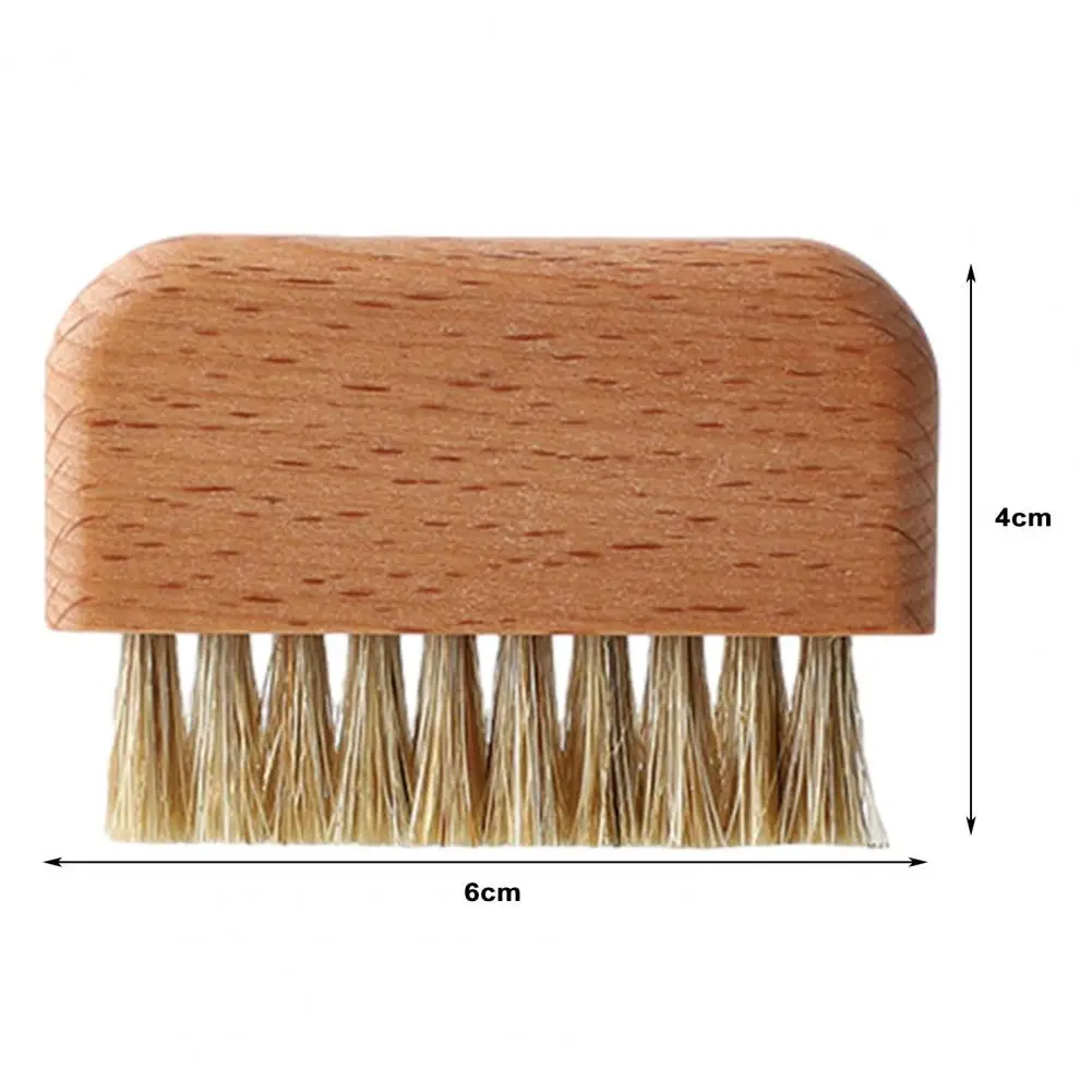 Bristle Nail Brush Solid Wood Gentle Cleaning Tool Removes Stains Convenient Nail Cleaning Brush for Hands Nails 6
