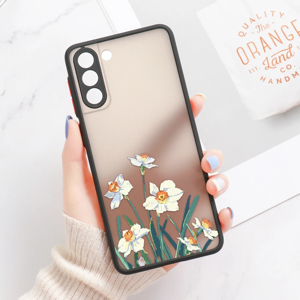 thumbnail image 1 of For Samsung S24 S22 Ultra Case Cover Samsung Galaxy S23 Ultra S 22 S21 S20 FE S10 Note 20 10 Plus S8 Lavender Flowers Clear Case, 1 of 5