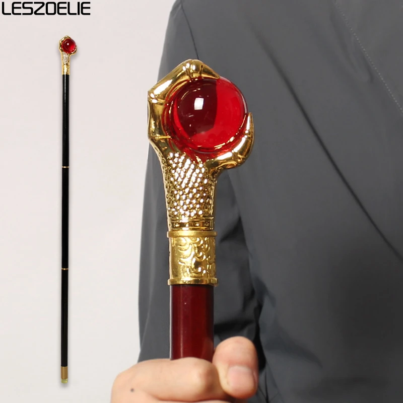 104cm-gold-dragon-claw-with-red-crystal-ball-stick-men-3-pieces-wooden-walking-stick-women-fashionable-walking-canes
