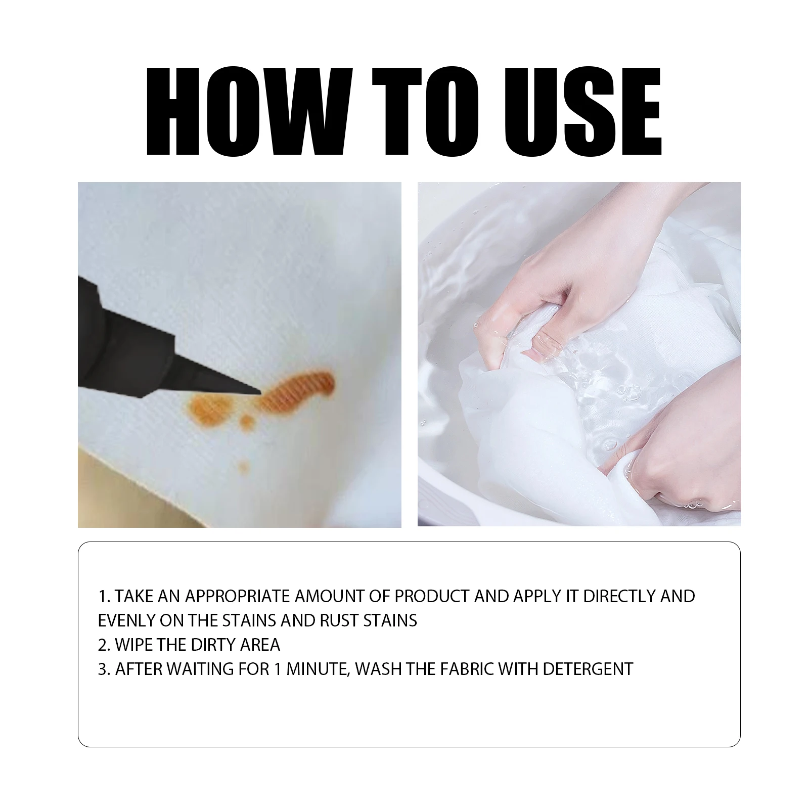 Multipurpose Fabric Stain Remover for Clothes and Textiles