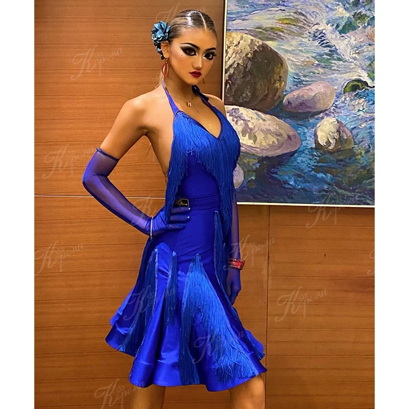 blue dresses for a dance Sky-blue Lace Prom Dresses with Slit Dance Gown vestido de renda –  loveangeldress main image 1