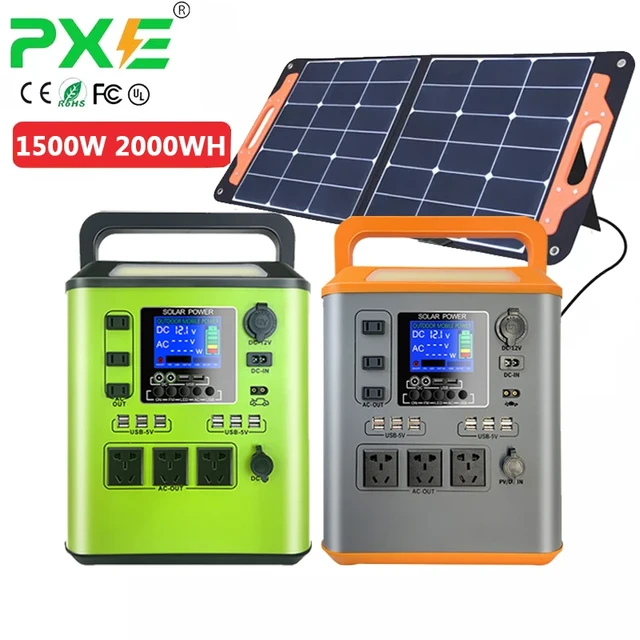 PXE 1500W 500W 1000W Power Bank Sharing Station Lifepo4 Ups Hydraulic New Energy  3000W Portable 5000 Watt Solar Generator 1000W - AliExpress