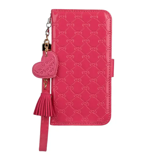 Stylish and functional Flip Leather Wallet Phone Case for iPhone with card storage, dustproof design, and stand feature.