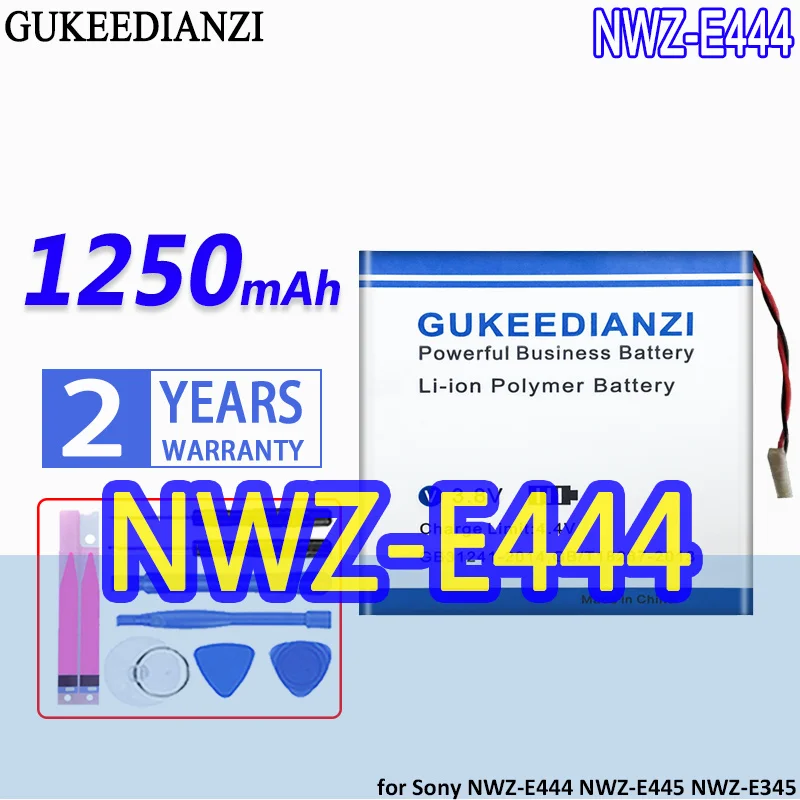 Gukeedianzi Batteria 1250Mah Per Sony Nwz-E444 Nwz-E445 Nwz-E345 Nwz-Wh303 E373 E383 A864 A865 Lis1425Hnpc Srs-Btv5 Nwz-E344