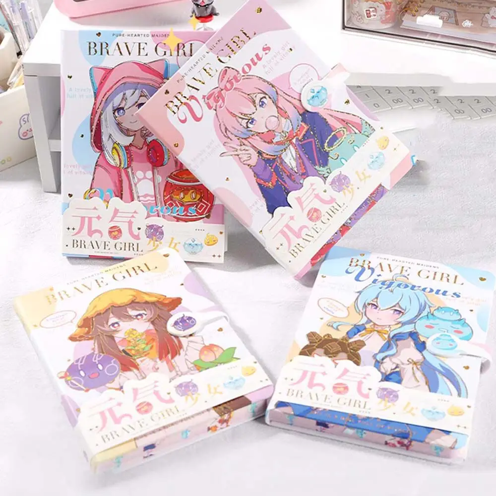 

Students Stationery Cartoon Cover School Supplies Sweetheart Notepad Journal Notebook Diary Sketchbook Girl heart Notebook