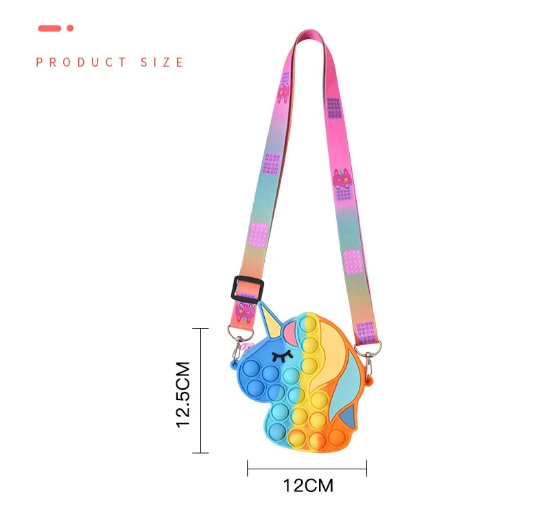 Squishy Fidget Toys Premium Unicorn Mini Shoulder Bag