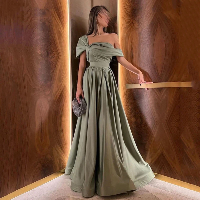 

Sexy Strapless Saudi Arabia Evening Dress A Line Pleats Prom Gowns Floor Length Wedding Party Dress 2023