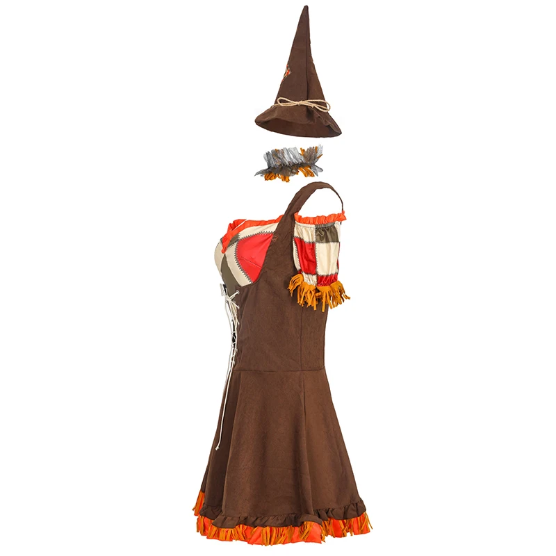 chinese dress ladies Tattered Creepy Scarecrow Costume main image 1