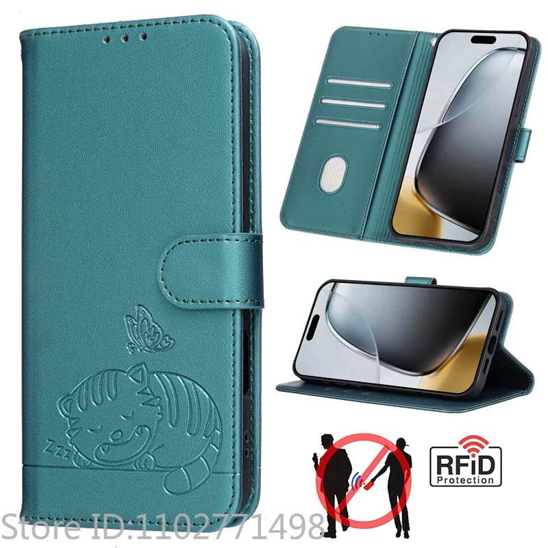 Luxury Wallet Flip Cover Phone Case - Magnetic Shockproof Leather