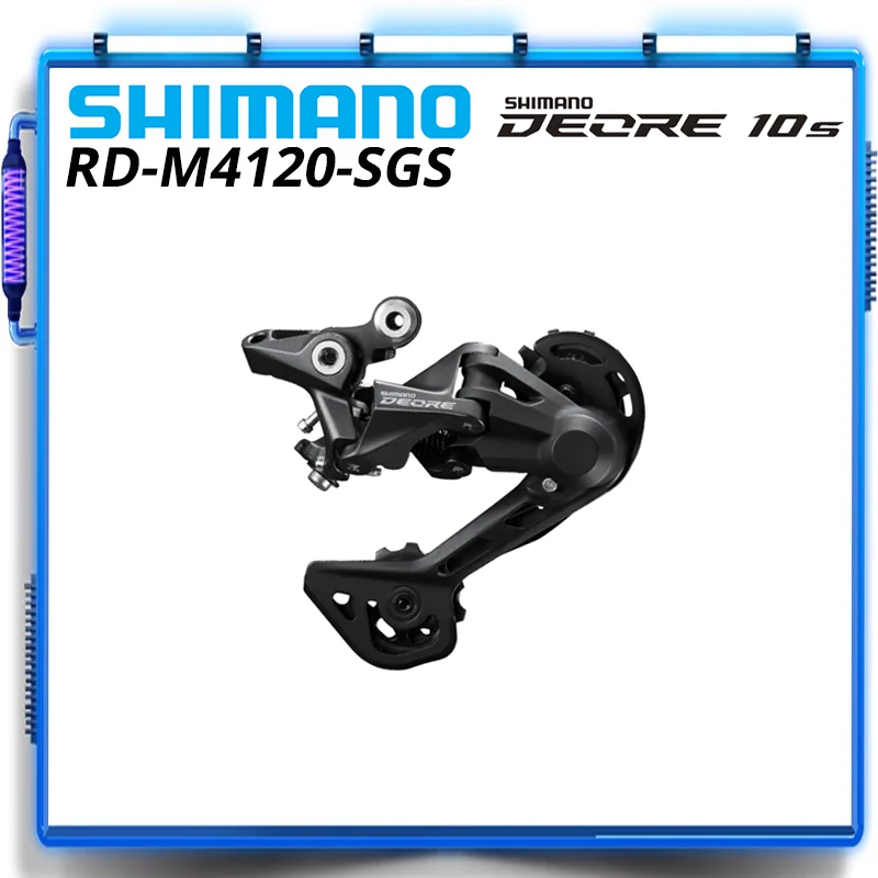 SHIMANO DEORE RD M4120 SGS Rear Derailleur RD M4120 SHADOW 2x10/11 Speed 20s 22s MTB Mountain 