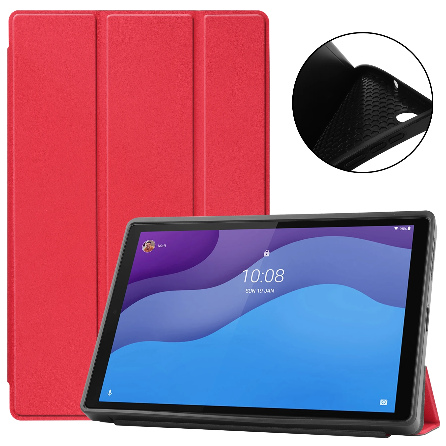 Custodia Per Lenovo Tab M10 Hd Gen 2 Tb-X306F X306X P11 Tb-J606F P11 Plus Tb-J607F Cover Protettiva Tpu Matte Back Shell Funda