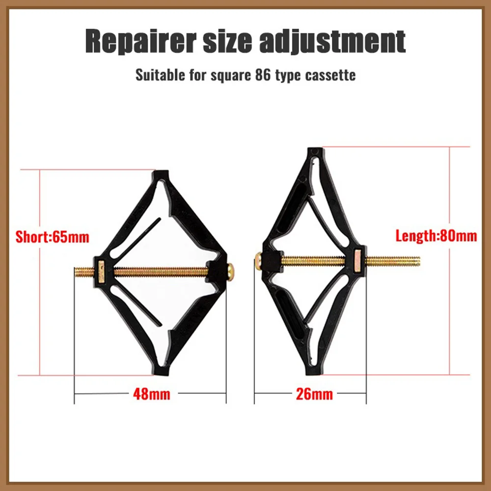 Wall Mount Switch Box Repair Tool 86mm Length High Mechanical Strength Bottom Cassette Repairer 6/10/20PCS