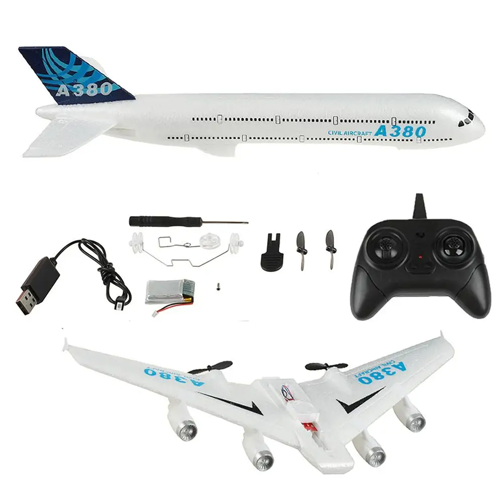 A380 Airbus RC Airplane 2.4GHz Fixed Wing Remote Control Glider EPP Foam RC Aircraft Toys For Kids Gifts