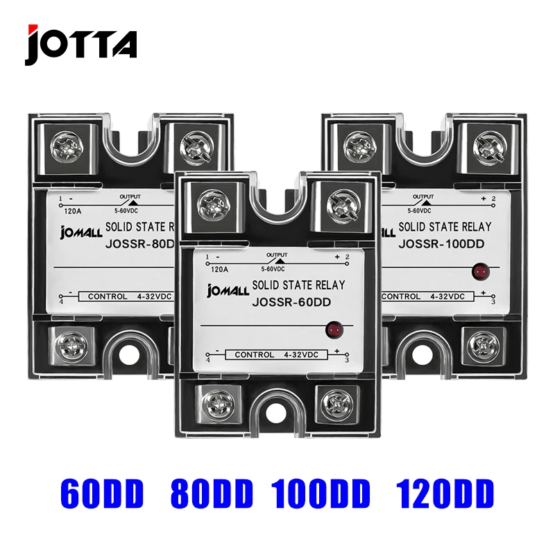 Relé de Estado Sólido de Proteção Monofásica Miniatura Ssr 40dd 60dd 80dd 120dd dc Control