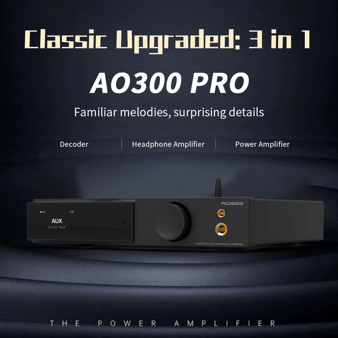 Audio Amplifier Board SMSL AO300 PRO Power Amplifier Headphone AMP Decoder MA5332MS MQA-CD Audio DAC XMOS XU-316 2.1 HIFI CS43131 Earphone Amplifier