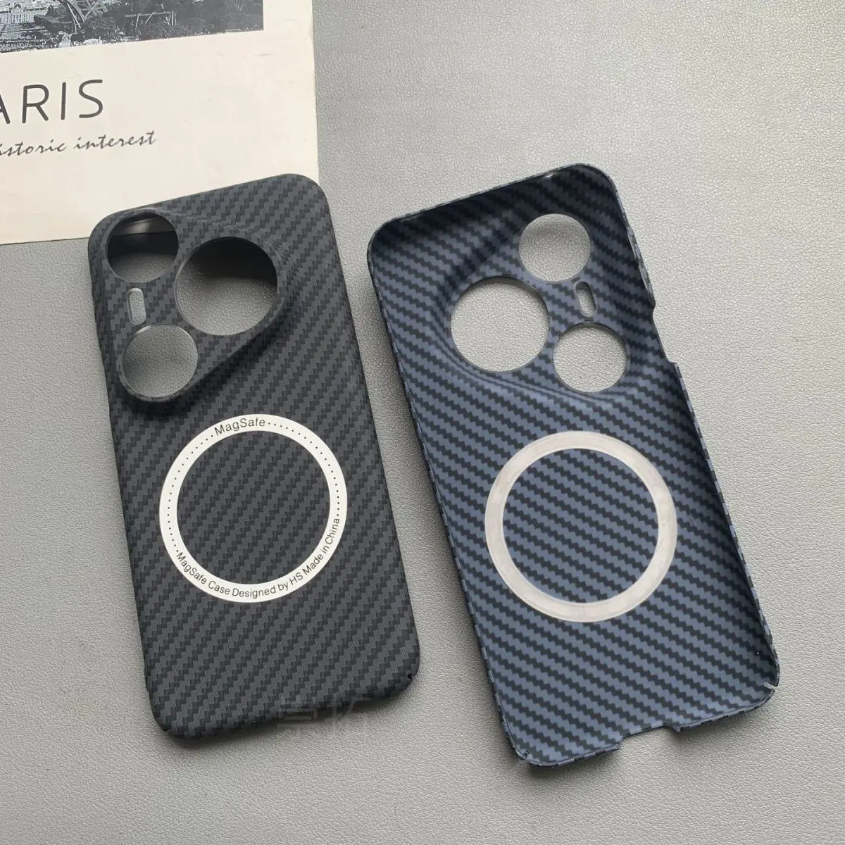 Premium Carbon Fiber Texture Magnetic Ultra-Thin Hard Case Cover