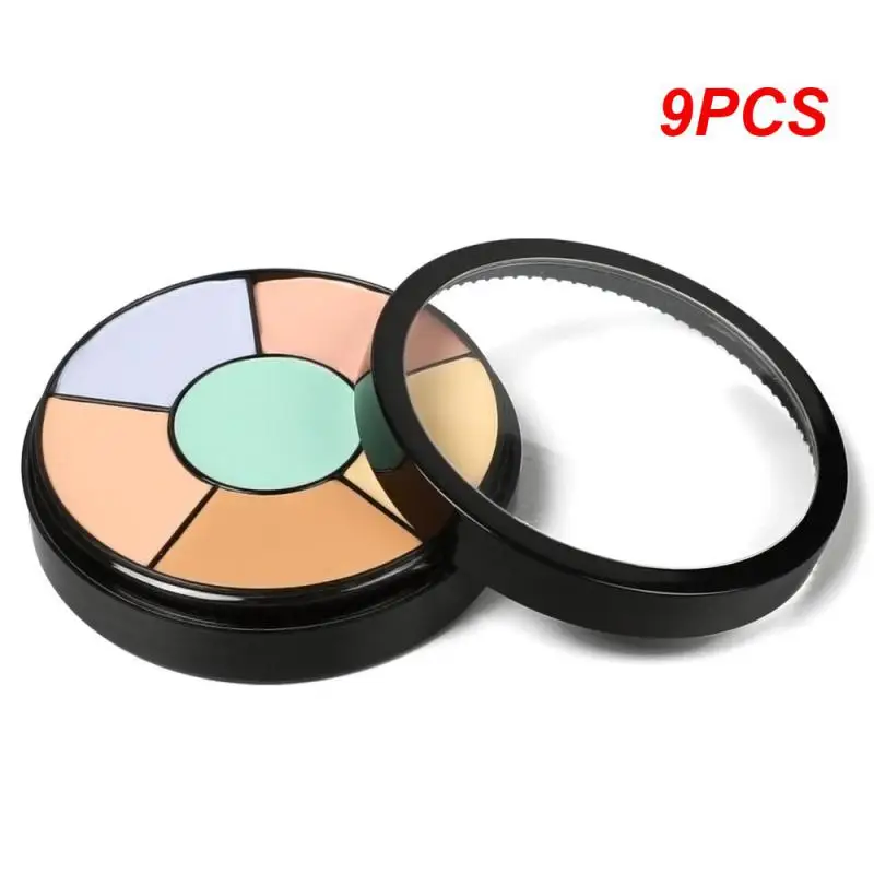

9PCS 3/6-color Concealer Palette With/No Mini Puff/Brush Soft Moisturizer Concealer Modify Enhance Contours Lasting Makeup
