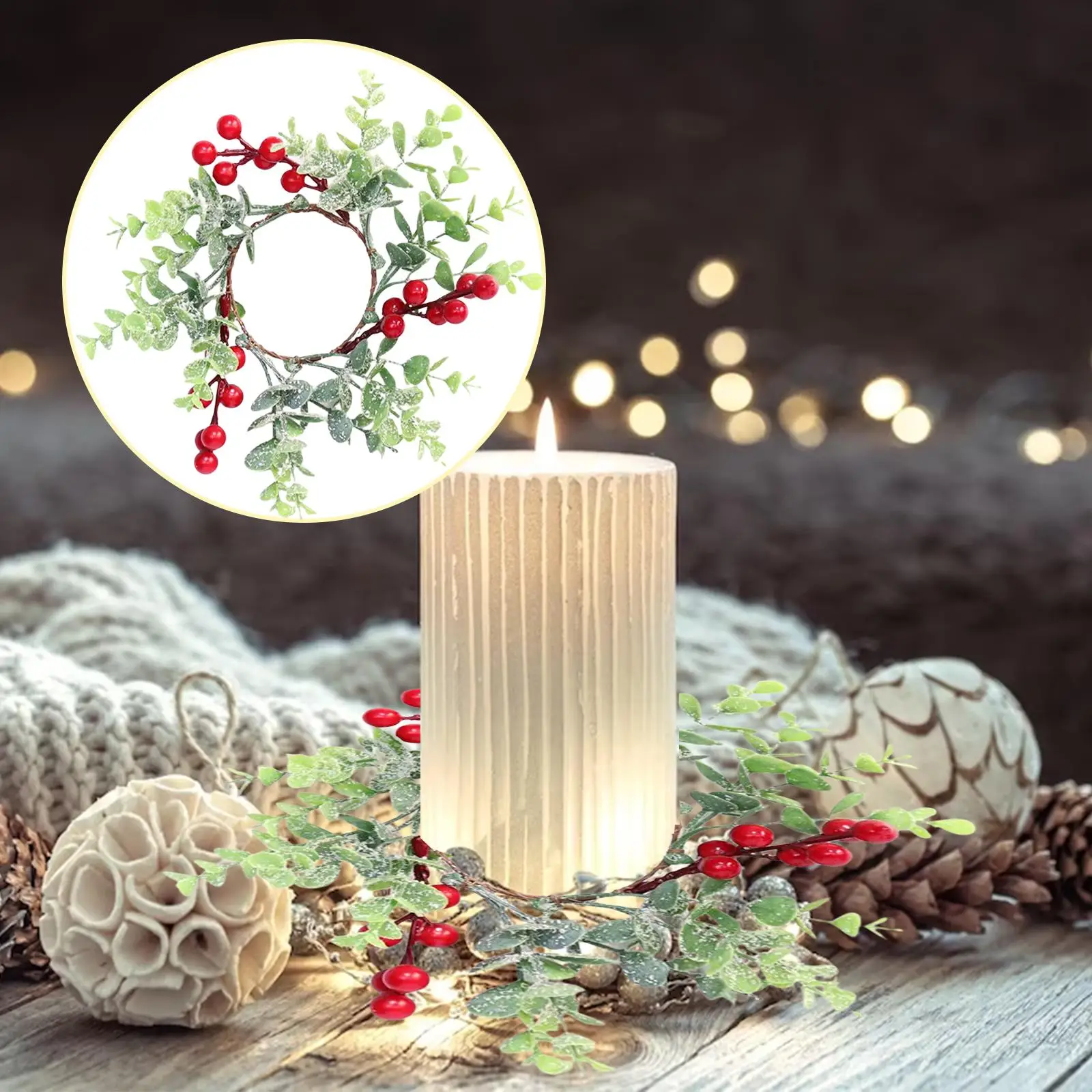 Decorative Flowers Easter Wreath Spring Decoration Front Door Fall Candle  Rings Wreaths Winter For Outside From 17,46 € | DHgate