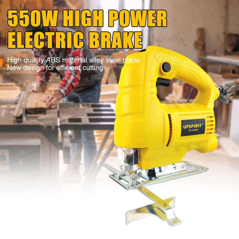 

550W Jig Saw Heavy Duty Design Jigsaw Tool Corded Electric Power Cutter for Wood Metal and Plastic Cutting Reciprocating Saw