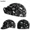 SweetMatt  Classic Retro Black Series Polyester Bicycle Men's Caps Summer Breathable Quick Dry Bike Hat Cycling Sports Balaclava 2