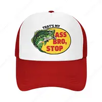 That‘s My Ass Bro Stop Funny Fishing Gift Trucker Hat Funny Adults Humor Gag Snap back Mesh Baseball Cap 1