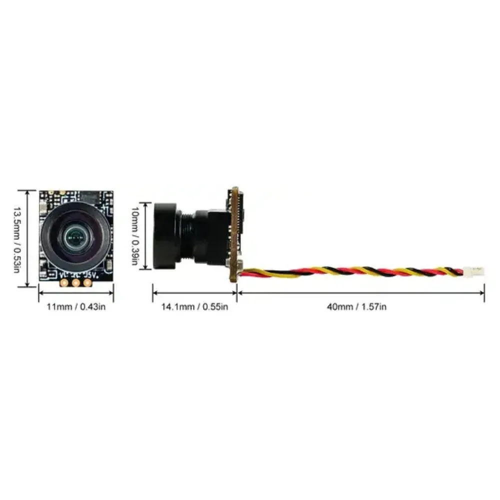 Micro-caméra FPV C03 1200TVL 1.52g pour micro drone whoop