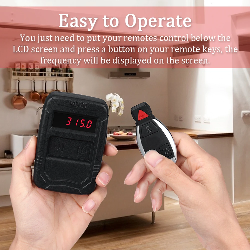 10-1000MHz RF IR Frequency Tester Wireless Car Remote Keys Diagnosis Infrared Radio Frequency Testing Meter Frequency Counter Tester Frequency Meter