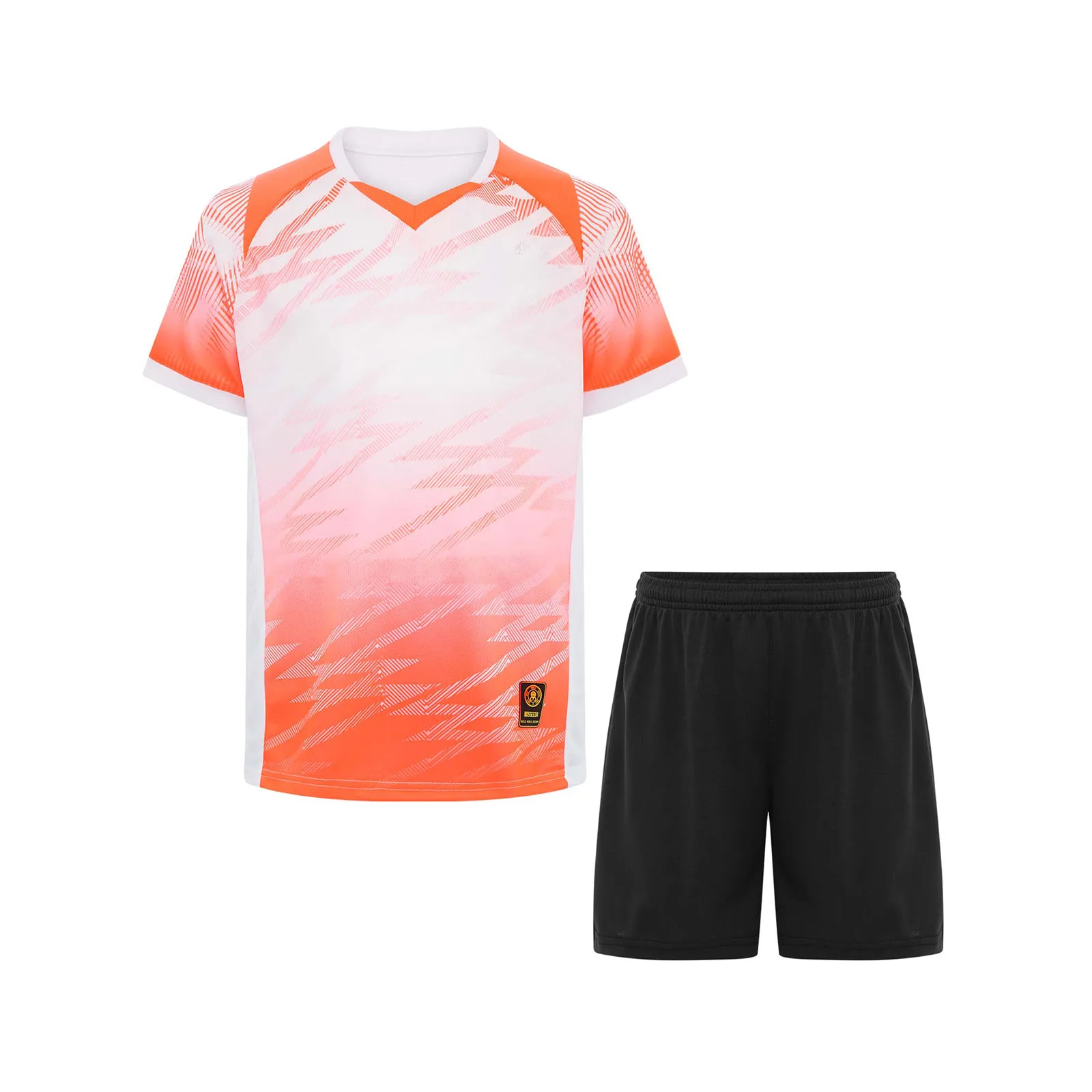 Kids Boys Soccer Jersey Set Sportswear Basketball Football Uniform Short Sleeve Print T-shirt with Shorts Tracksuit Outfit