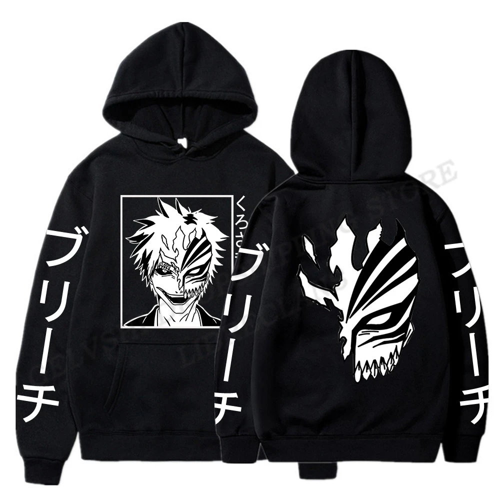 Bleach Hoodie Men Fashion Coat Japanese Anime Hoodies Kids Hip Hop Boy