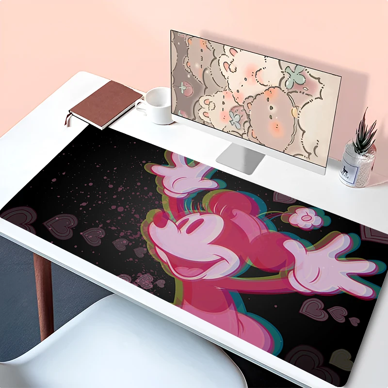 

Minnie Disney Office Mouse Pad Large And Small Computer Mousepad Game Keyboard Mouse Mat Laptop Desktop Accessories XXL Rubber