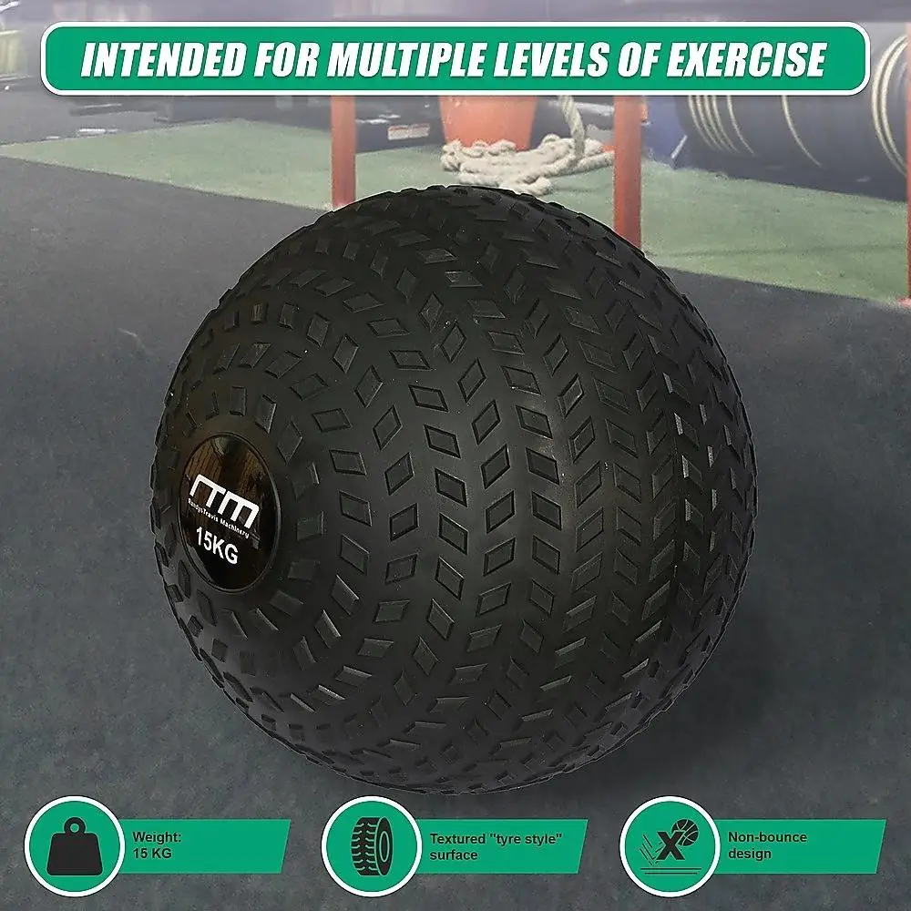 15kg Slam Ball-Durable Tyre Thread Dead Ball Medicine for gym & Fitness Workouts