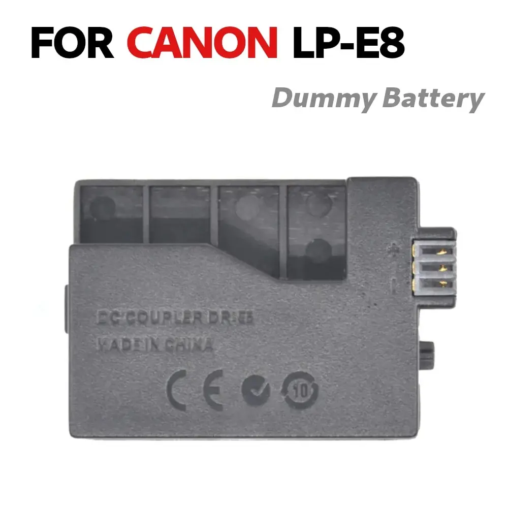 

DR-E5 DR E5 DC Coupler LPE5 LP-E5 Dummy Battery Fit DC ADAPTER for Canon EOS Rebel XSi XS 450D 500D 1000D Kiss F X2 X3 T1i