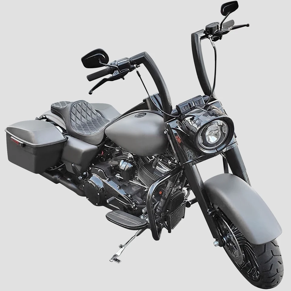 ブラックオートバイハンドガードに適合するハーレースポーツスター