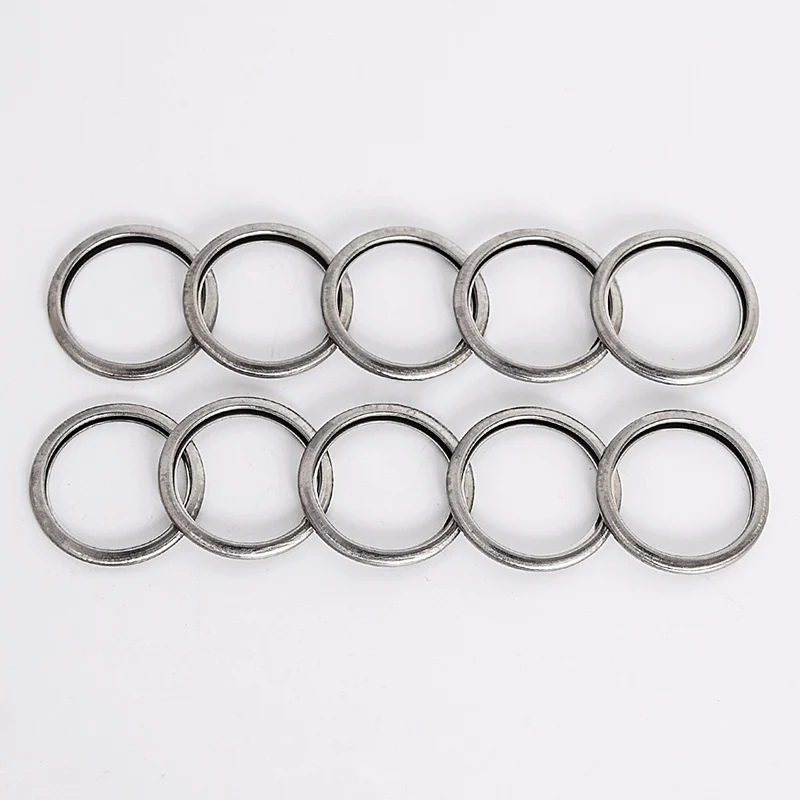 

10pcs Metal 25mm Oil Drain Plug Crush Washer Gaskets Kit for Subaru 11126-AA000