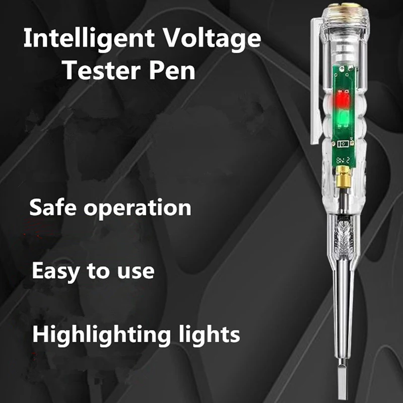

1Pc Intelligent Induction Power Voltage Detector Pen Voltmeter 70 250V Circuit Tester Electrical Screwdriver Indicator