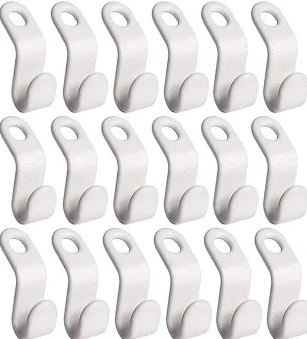 5-20 adet gardırop askı kancası organizatör bağlı çok fonksiyonlu yığılmış plastik yatak odası dolap depolama alanı tasarrufu ceket askısı