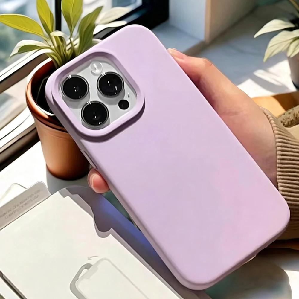Minimalist Blue Shockproof Phone Case - Matte Soft Cover