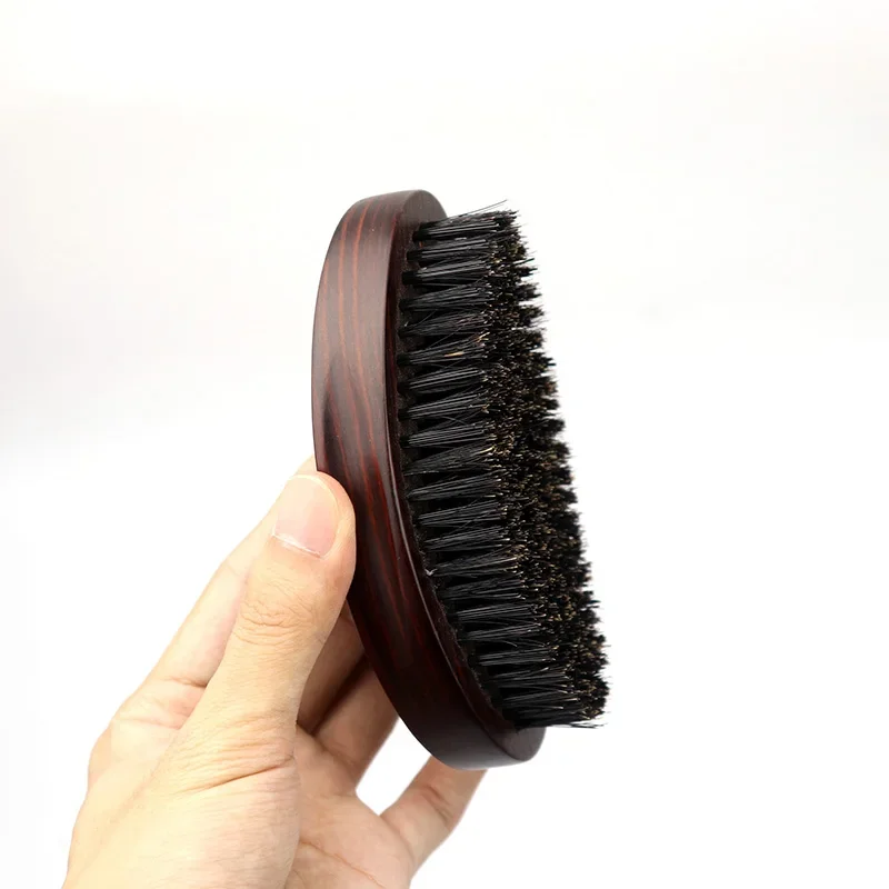 1piece men&lsquo;s curly hair styling comb beard comb beech texture massage wave anti knot For real wigs hair comb hair styling tool hair styling comb
