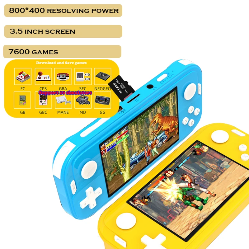 Портативная игровая консоль 16 бит sup Аркада ga03 динозавр Быстрая Игра три царства