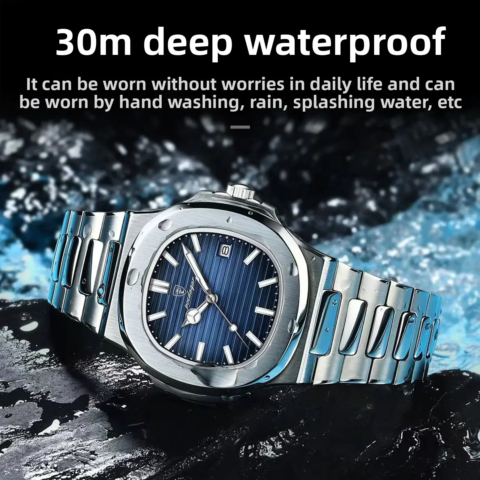 Waterproof Ultra Thin Mens Watch