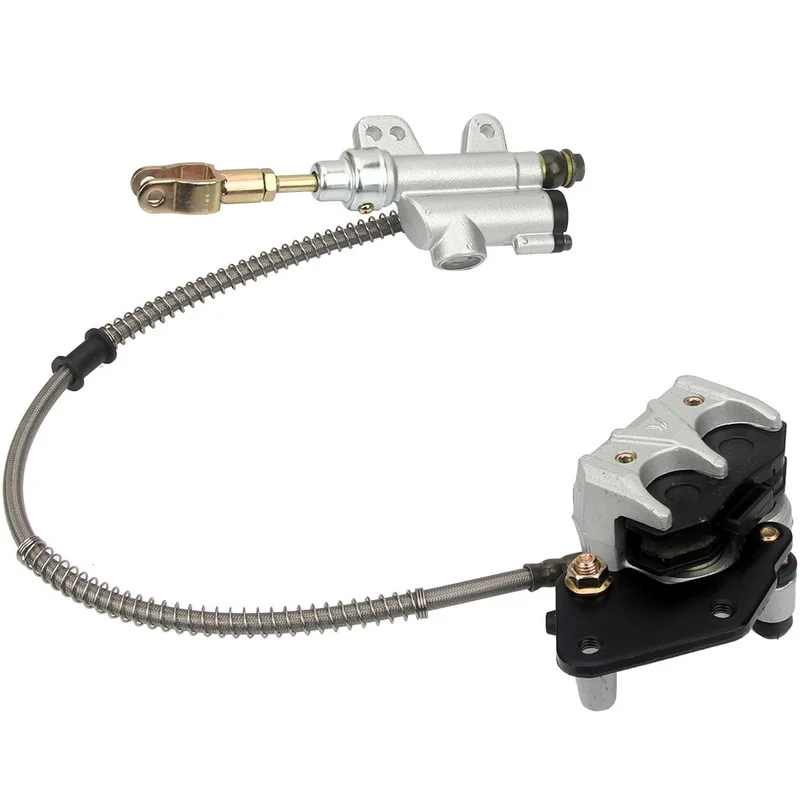 

Гидравлическая задняя Дисковая тормозная суппорт для 50cc 70cc 90cc 110cc 125cc для CRF50 XR50 ATV QUAD Bike Go Kart багги-Серебристый