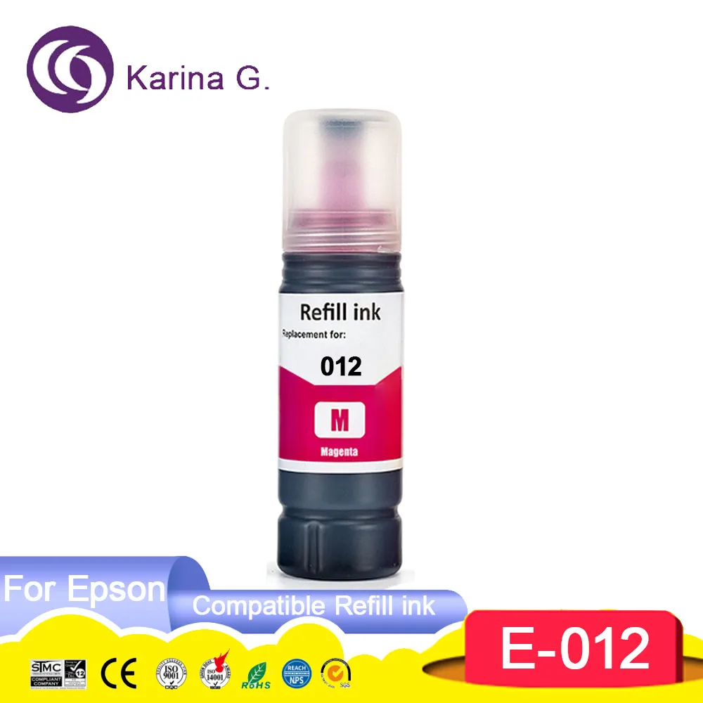 011 012 Compatible Refill Ink For Color Water Based Bottle ink T011 T012 Compat
